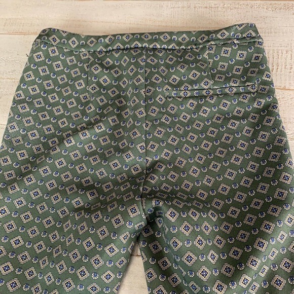 Zara Basic Geometric Print Tapered Ankle Geometric Print‎ Zip Pocket Pants Small - Picture 6 of 6